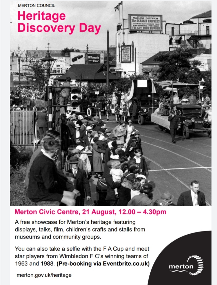 Merton Heritage Discovery Day 21st August North East Mitcham